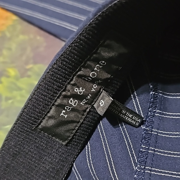 Rag & Bone High-Rise Pinstripe Pants Size 8 - Picture 3 of 5